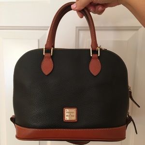 Dooney & Bourke Black Zip Zip Satchel